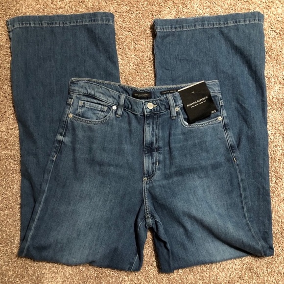 NWT Banana Republic High Rise Wide Leg Jeans 30 - Picture 7 of 14